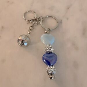Silver Toned Detachable Purse Keychain